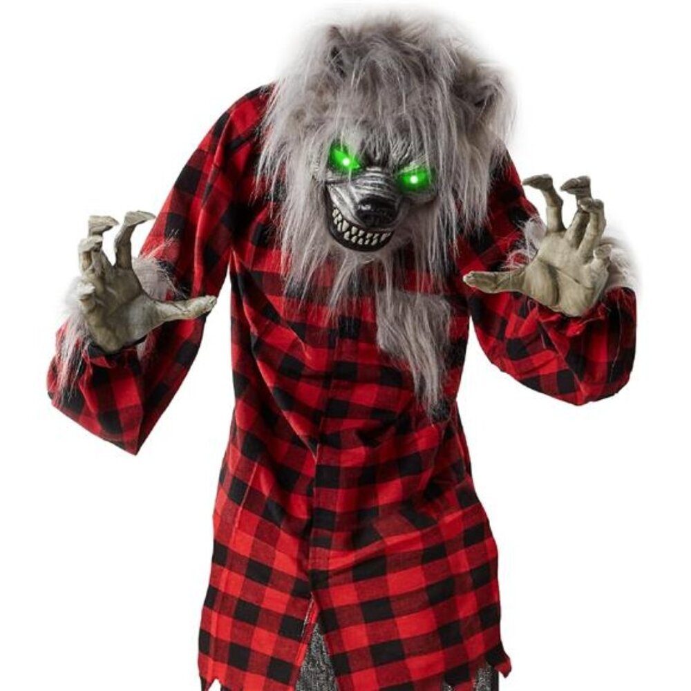 Best Choice Products 5ft Animatronic Werewolf Halloween Decor, Howling Hudson